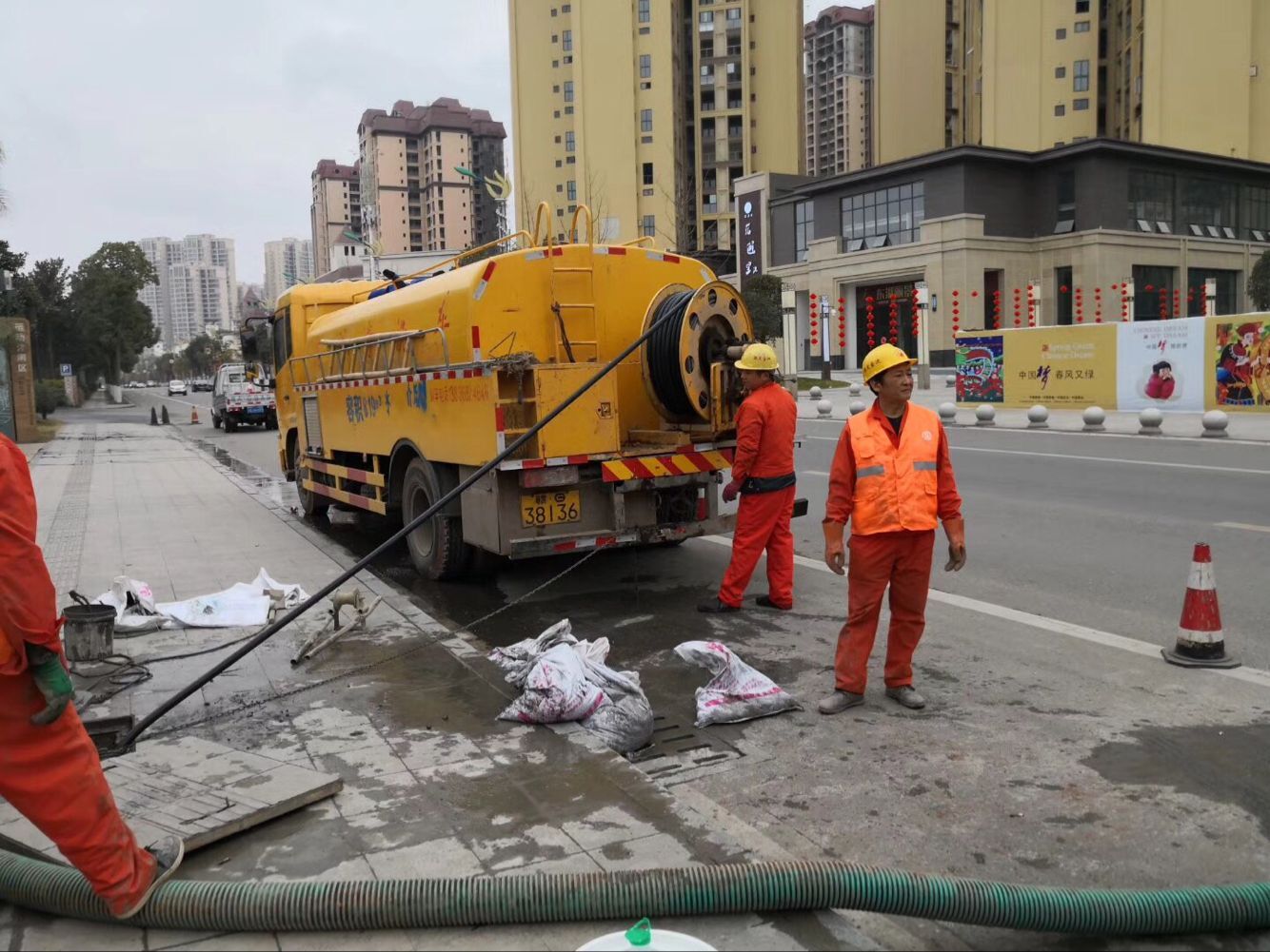 南山排污管道清淤-管道清洗